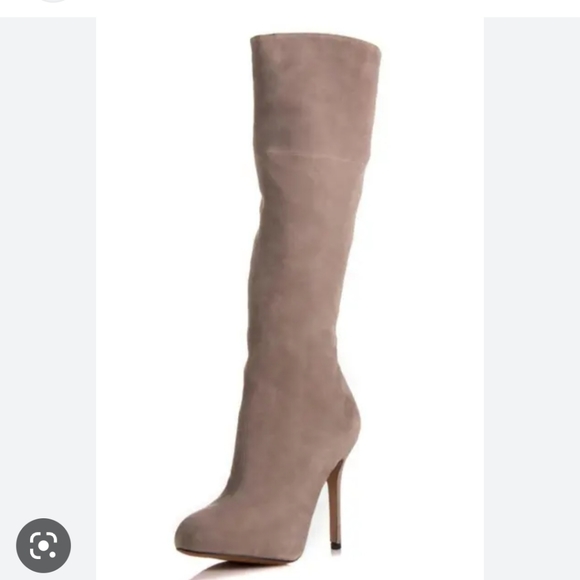 SAM EDELMAN NWT REAL SUEDE NUDE COLOR KNEE HIGH BOOTS SIZE...
